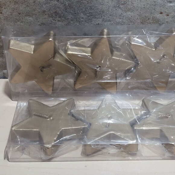 Star Shaped Decorative Floating Unscented Candles Set of 2 - Picture 7 of 9